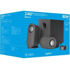 Logitech Z407 2.1 Channel Speaker System - Premium Sound in Stylish Gray